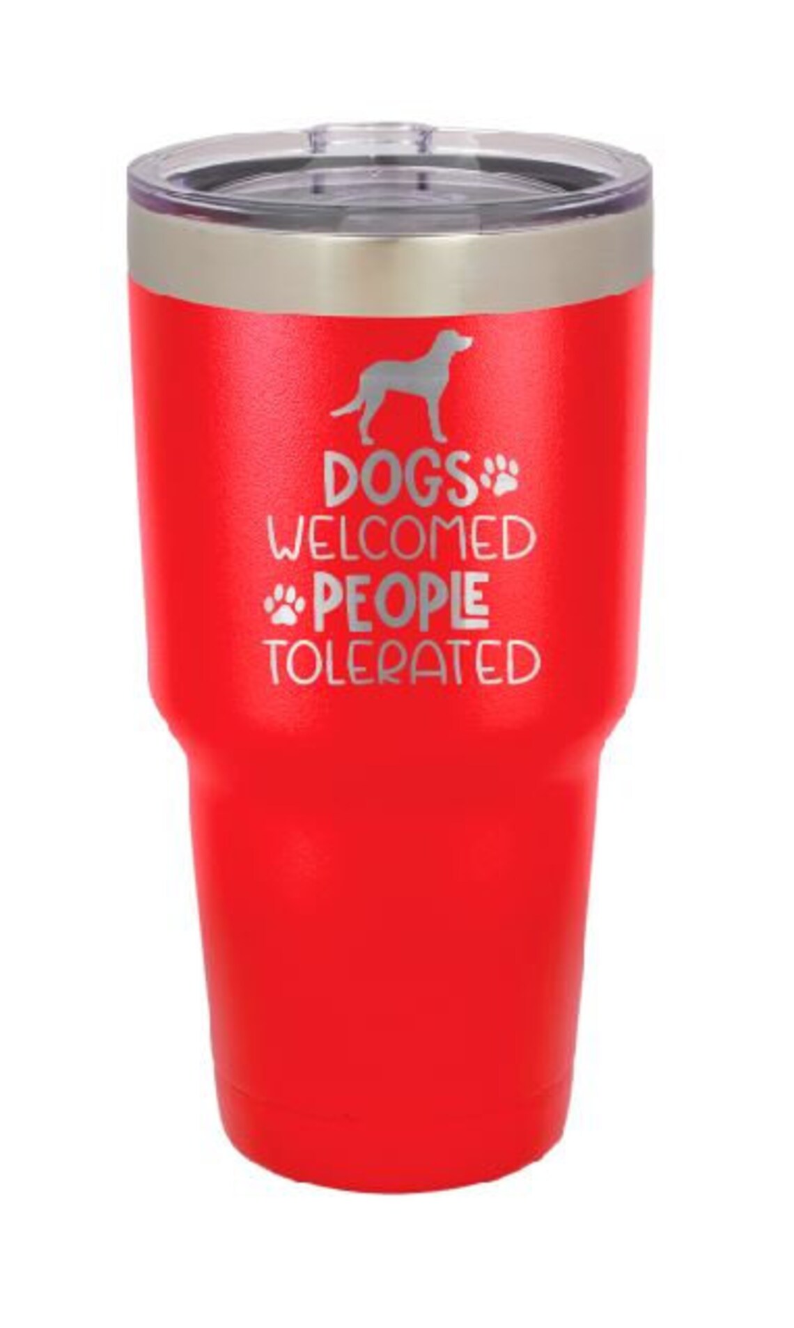 Personalized Dog Tumbler Engraved Custom Tumbler Dogs Are Etsy