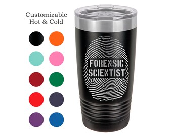 Forensic Scientist Tumbler Pathologist Mug Criminologist Science Cup Crime Investigator