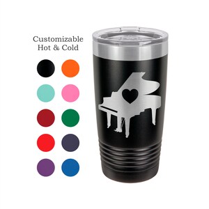 Pianist Gift Piano Tumbler Love Piano Gift for Musician Cup Piano Player Keyboardist Mug Piano Teacher