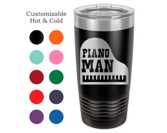 Pianist Gift Piano Tumbler Piano Man gift for Musician Cup Piano Player Keyboardist Mug Piano Teacher