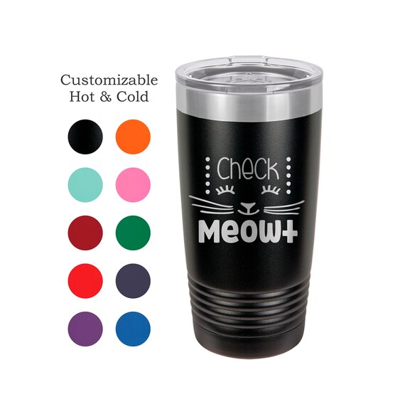 Check Meowt Stainless Steel Travel Mug Cat Travel Mug Cat To Etsy