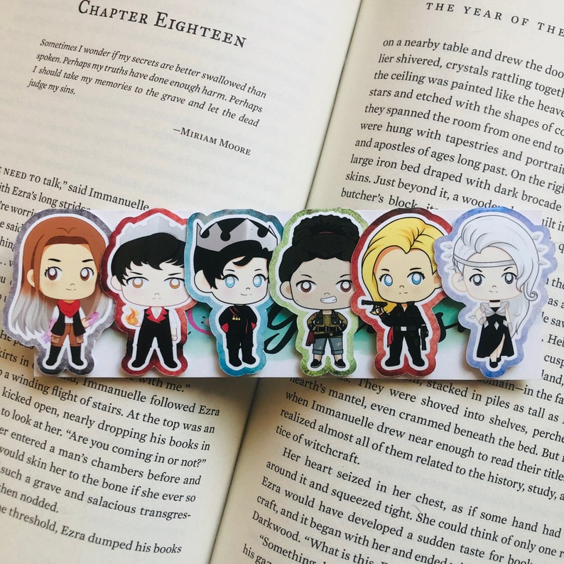 red queen inspired magnetic bookmarks etsy
