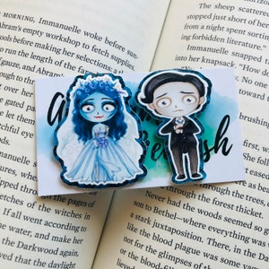 Corpse Bride Inspired Bookmarks - Magnetic Bookmarks