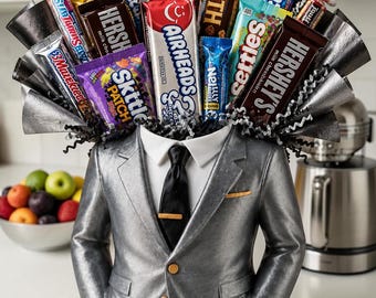 Candy Bouquet, Snack Arrangement, Celebration Gift, Assorted Treats