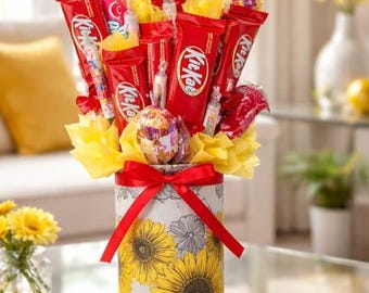 Candy Bouquet, Snack Arrangement, Celebration Gift, Assorted Treats