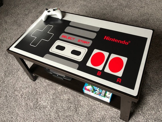 Nintendo Nes Custom Retro Controller Video Game Coffee Table Etsy