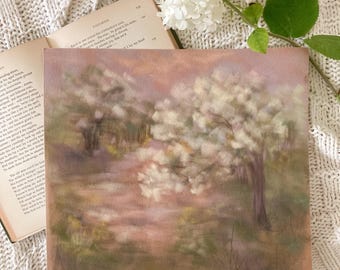 The Avenue in Soft Pastel Original Painting