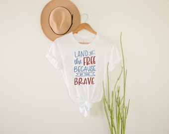 Land of the Free Bella Canvas Adult Tee