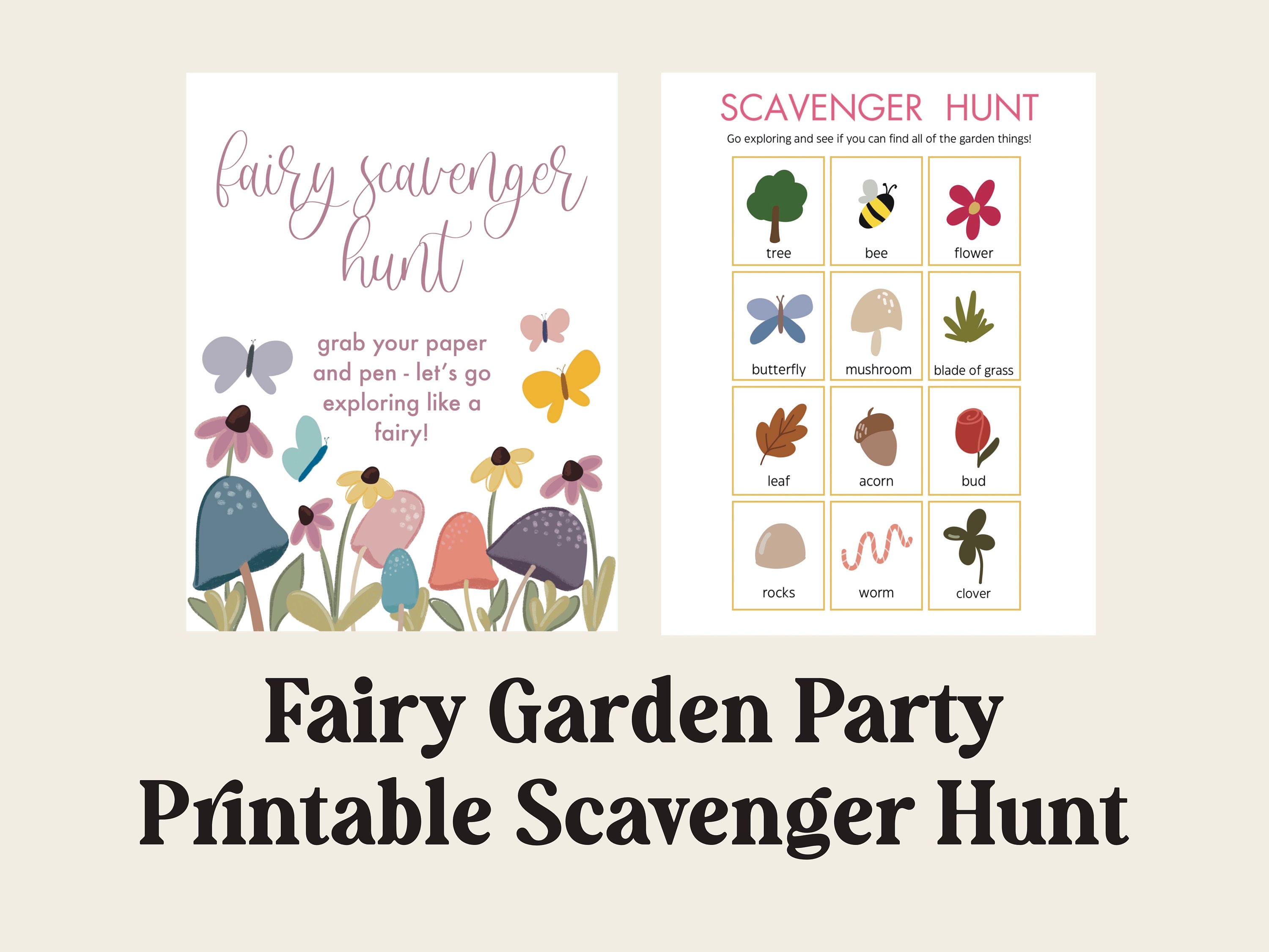Fairy Garden Party Pack || Printable Party Decor || Party for Kids ...