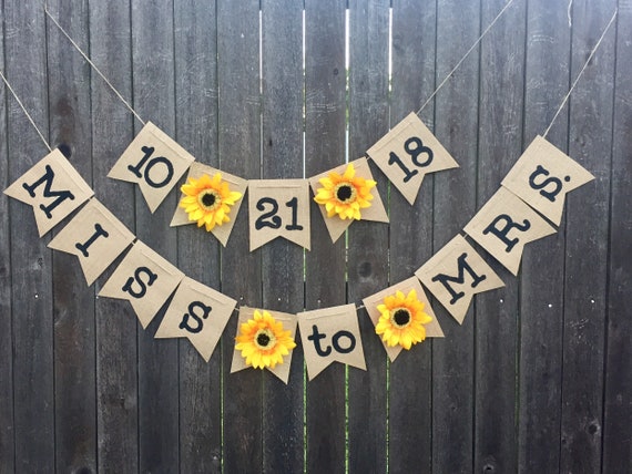 Wedding Save The Date Wedding Date Bunting Banner Hessian 