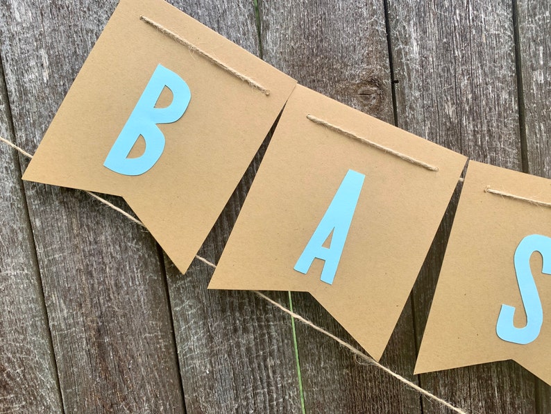 Baseball or Softball Gender Reveal Baby Shower Banner Etsy