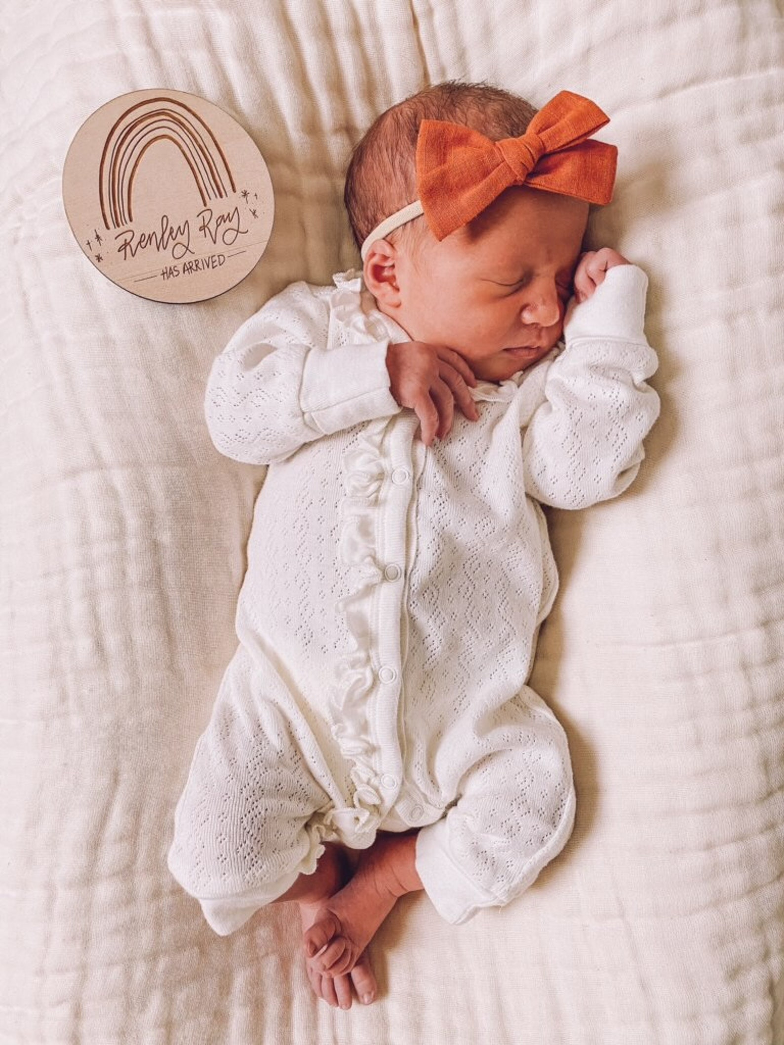 Rainbow Birth Announcement Rainbow Baby Birth Announcement Etsy