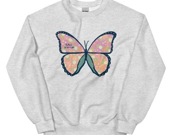 CHRISTIAN SWEATSHIRT church outfit for her, peace be with you, bible verse tee, crewneck for Christian women