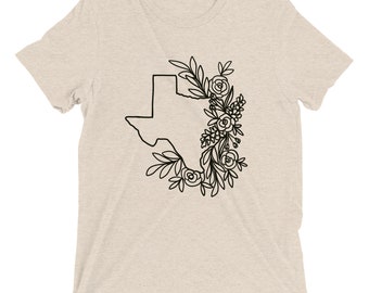 Floral Texas Short sleeve t-shirt for her
