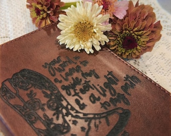 Engraved ESV compact faux leather bible, wedding gifts, Christian lifestyle, western wedding bible, family gift, travel size