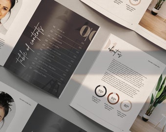 Real Estate Listing Presentation Template: Minimalist Home Seller Guide (Canva File)