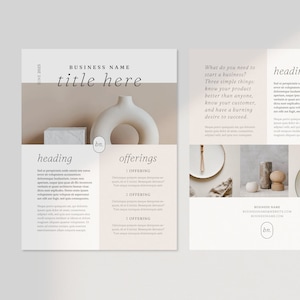 Esthetician Flyer Template | Beauty Flyer Canva | Esthetician Brochure Template | Beauty Salon Flyer | Hairstylist Flyer Canva