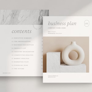 Small Business Plan Template | Small Business Planner Printable | Start Up Strategy Book | Editable Canva Template | Creative Planner