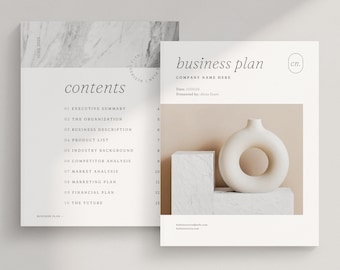 Small Business Plan Template | Small Business Planner Printable | Start Up Strategy Book | Editable Canva Template | Creative Planner