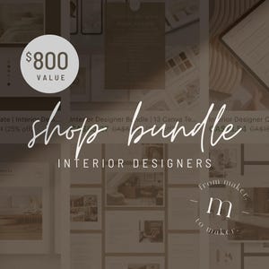 Paquete completo de diseño de interiores para tienda / Paquete de plantillas para diseñadores de interiores / Presentación para clientes / Propuesta / Contrato / Mobiliario y equipamiento / Guía de inversión