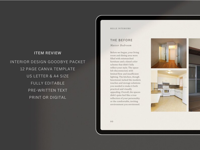 Interior Design Goodbye Guide: Client Thank You Template (offboarding ...