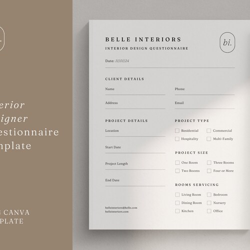 Client Presentation Template Interior Design Moodboard - Etsy Canada