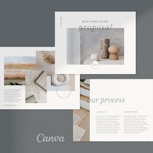 Minimal Client Proposal Template | Business Proposal Canva | Creative Proposition | New Client Welcome Guide | Client Onboarding Brochure