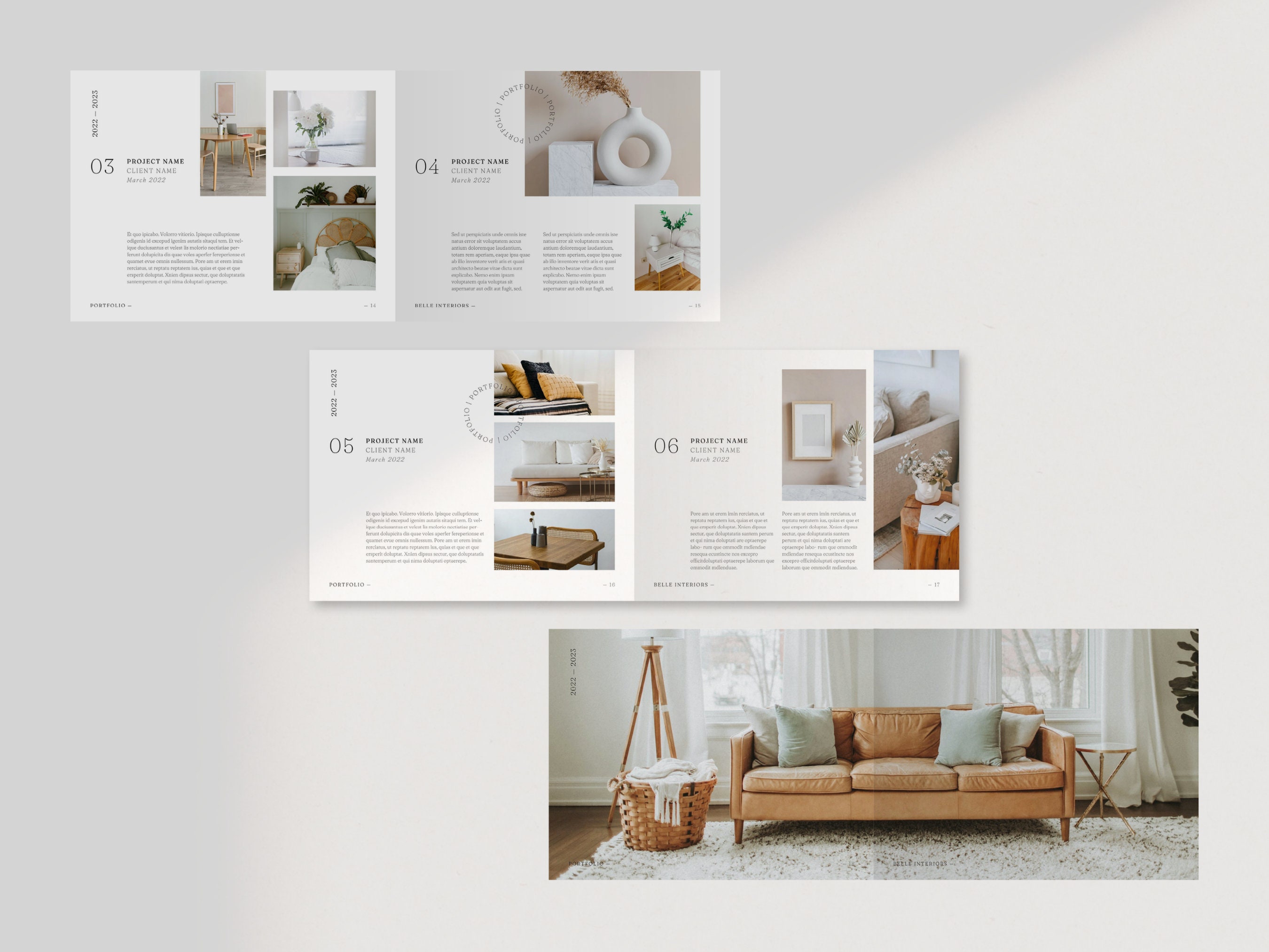 Interior Design Portfolio Template: Canva Client Project Guide (20 Page ...