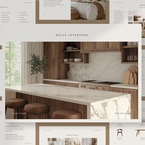 Interior Design Template | Client Presentation Template | Interior Designer Moodboard | E-Design Presentation Board | Proposal Template