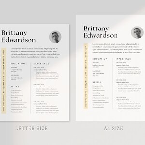 Minimalist Resume Template: 2-Page CV Design (Canva) image 5