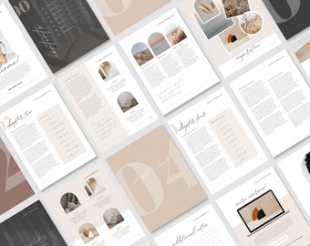 Canva Ebook Template: Neutral Coaching Workbook, Lead Magnet (US Letter)
