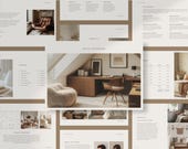 Interior Designer Fee Proposal | Project Proposal | Interior Design Presentation | Moodboard Template | PPT Presentation | Powerpoint