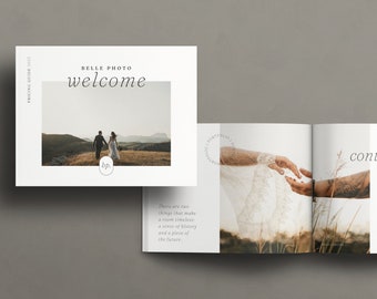 Hochzeitsfotografie Willkommens-Ratgeber: Canva Klient Preise (US Letter)