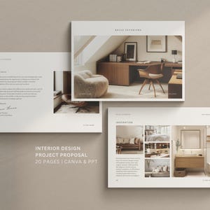 Interior Designer Fee Proposal | Project Proposal | Interior Design Presentation | Moodboard Template | PPT Presentation | Powerpoint image 2