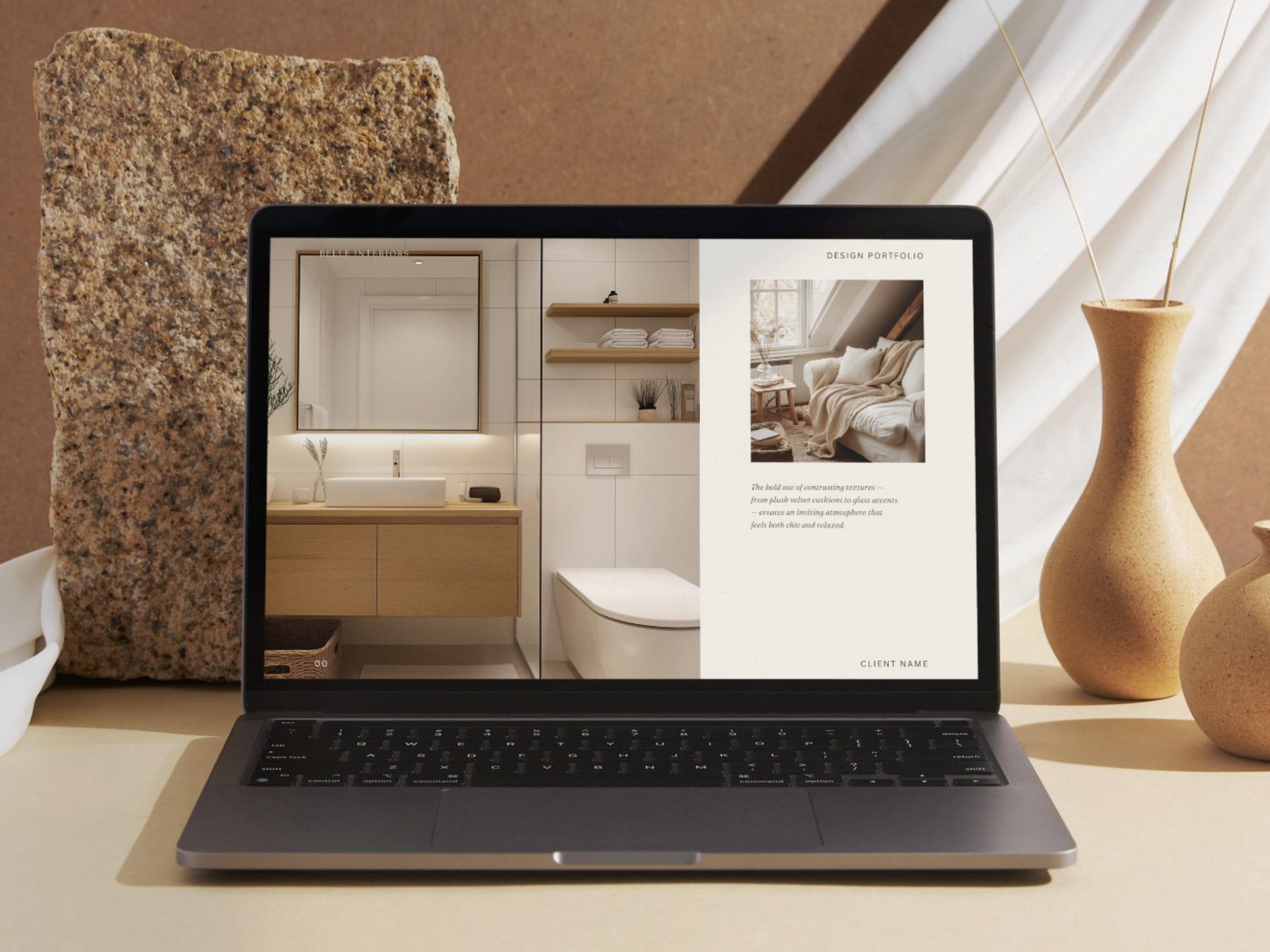 Interior Design Portfolio Template: Client Project Guide (canva File ...