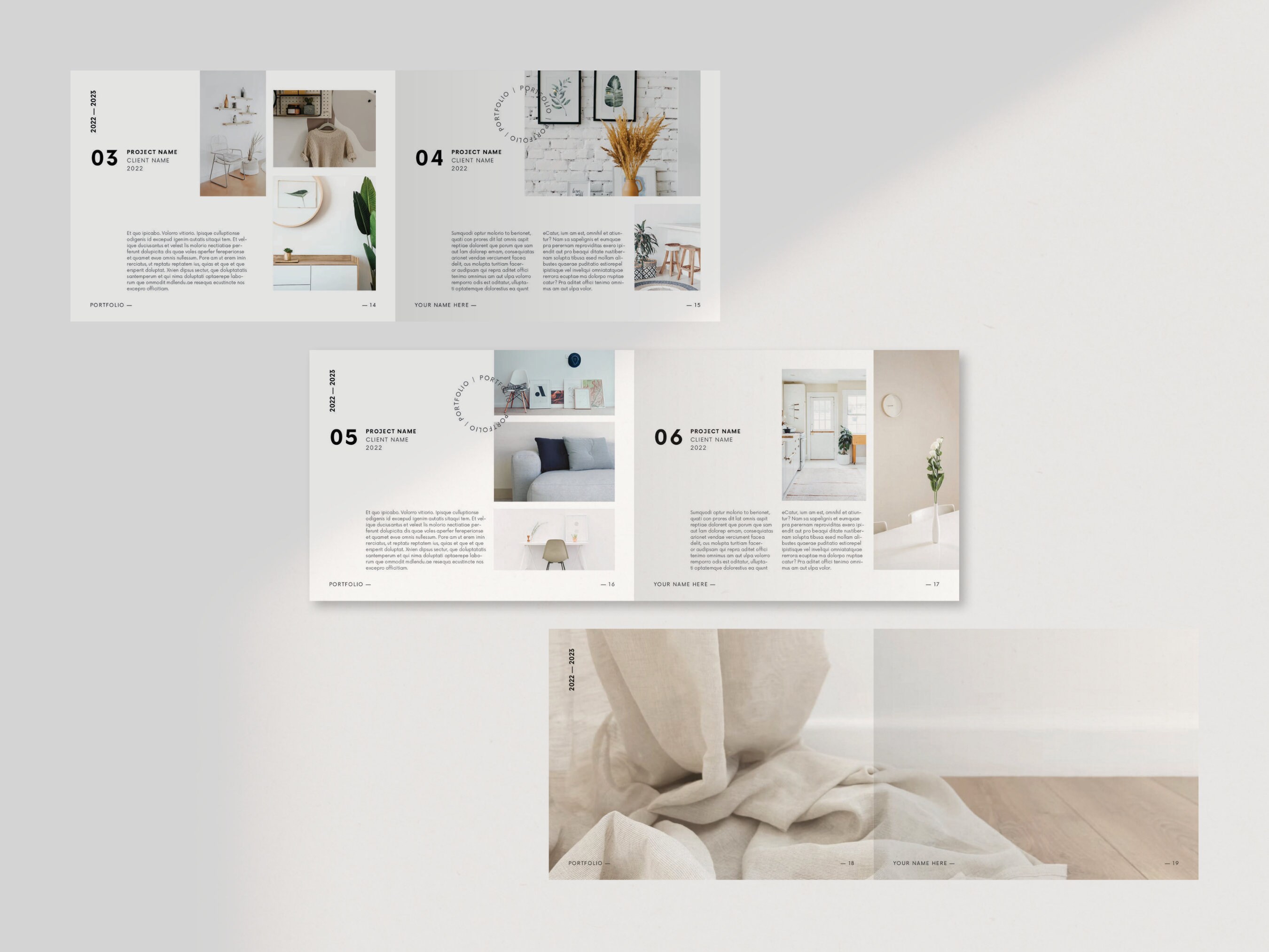 Minimalist Interior Design Portfolio Template: Interior Designer Canva ...