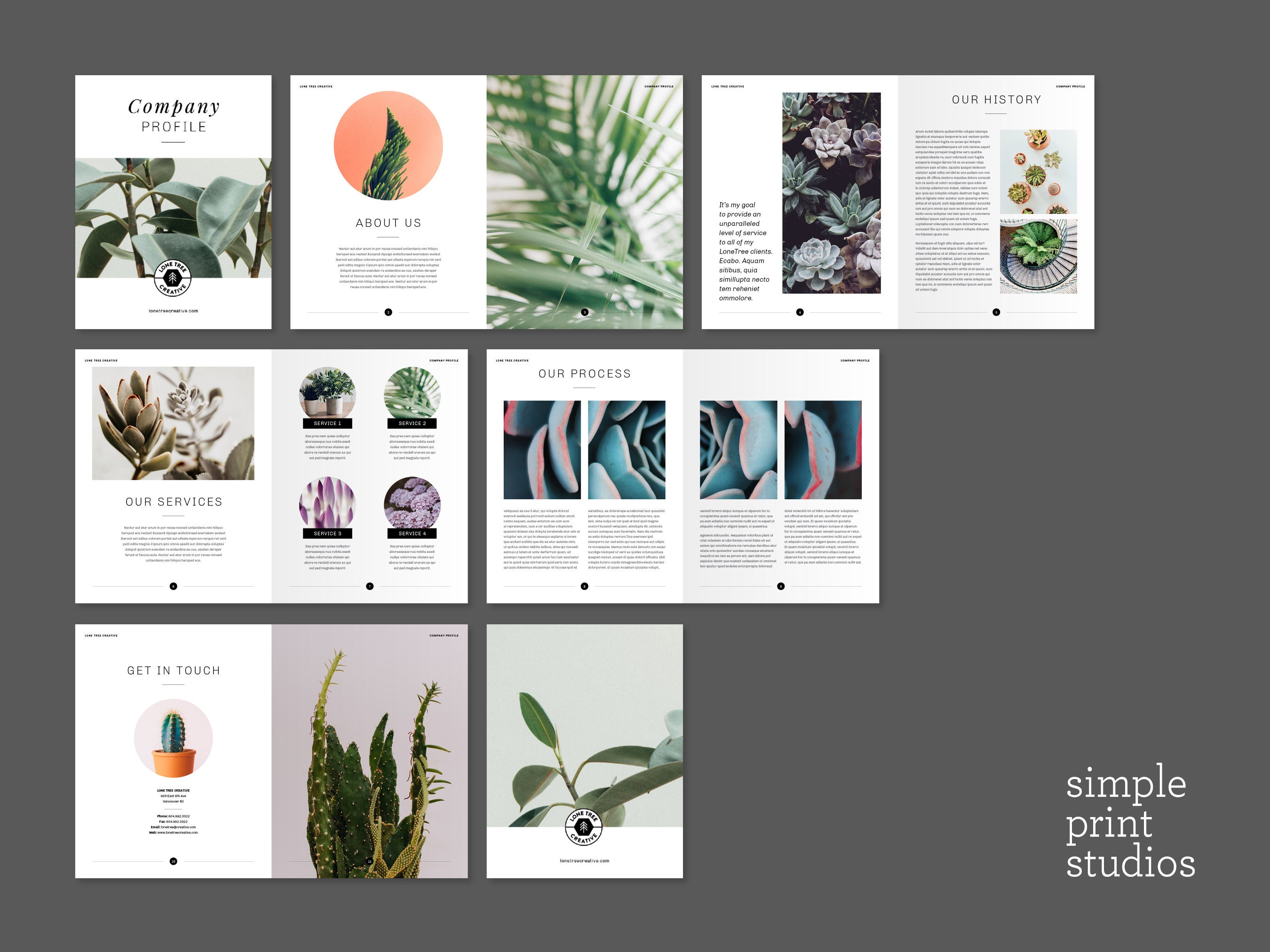 Small Business Brochure Examples Editable Small Business Brochure Template: Canva & Indesign - Etsy