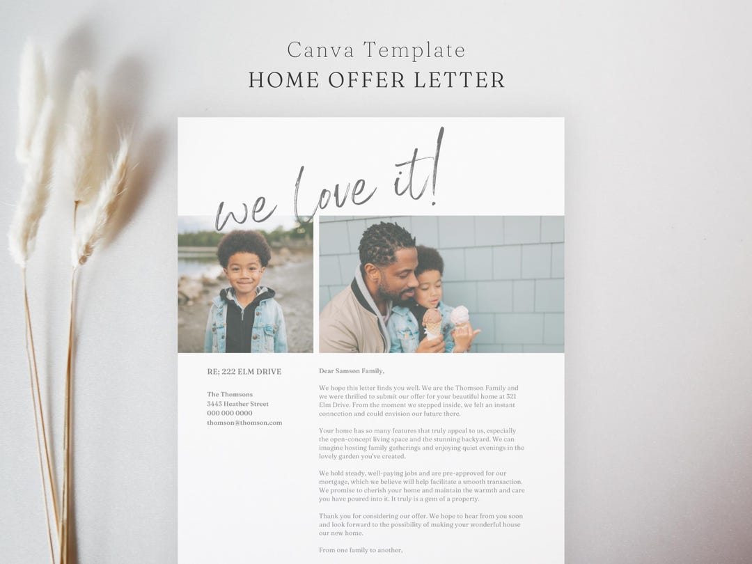 Home Offer Letter Template Real Estate Offer Letter Home Buyer Home Offer Letter Template Real Estate Offer Letter Home Buyer