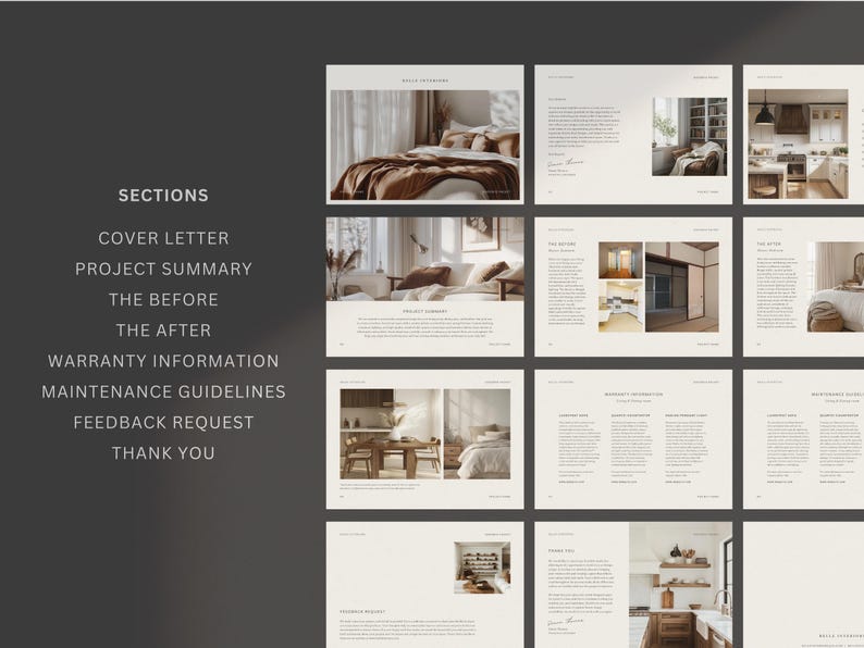 Interior Design Goodbye Guide: Client Thank You Template (offboarding ...
