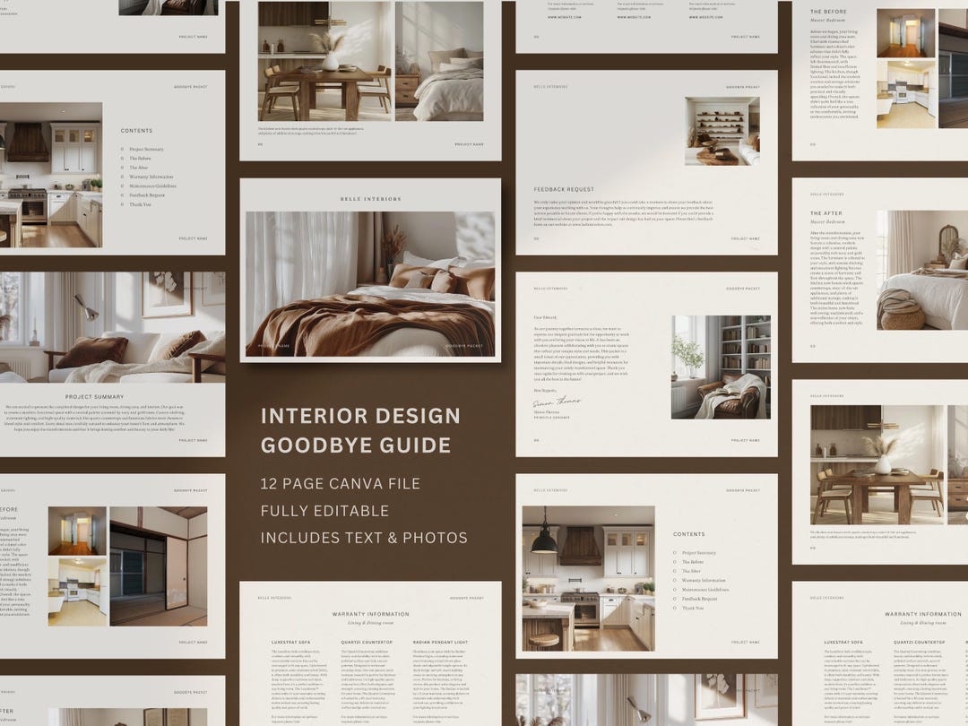 Interior Design Goodbye Guide: Client Thank You Template (offboarding ...