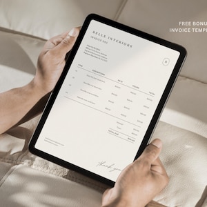 Interior Design Client Contract Template: Minimalist Canva Template - Etsy