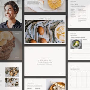 Cookbook Template | Recipe Book Template | Editable Cook book | Recipe Book | Recipe Book Template | Family Recipe Book | Cookbook Binder