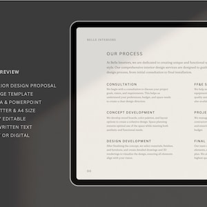 Interior Designer Fee Proposal | Project Proposal | Interior Design Presentation | Moodboard Template | PPT Presentation | Powerpoint image 8