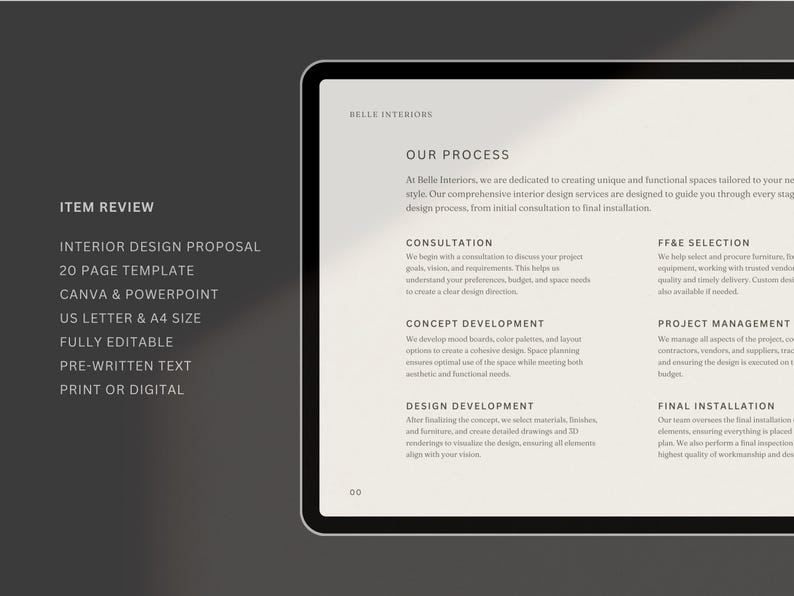 Interior Designer Fee Proposal | Project Proposal | Interior Design Presentation | Moodboard Template | PPT Presentation | Powerpoint image 8