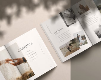 Minimalist Photography Pricing Guide Template: Canva Welcome Guide (US Letter)