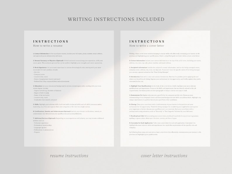Minimalist Resume Template: 2-Page CV Design (Canva) image 6