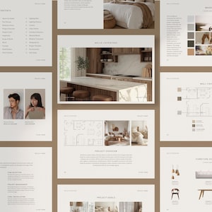 Interior Designer Presentation Template | Project Proposal | Project Presentation | Interior Design Moodboard | E-Design Presentation