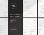 Small Business Template Bundle: Proposal, Price List, Contract, Invoice, Receipt (Canva)