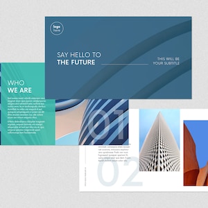 Modern Pitch Deck Template | Canva & Indesign | Tech Presentation | Minimalist Business Proposal | Investor Pitch | Startup Report Deck
