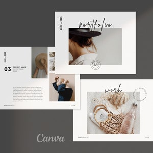 Minimal Design Portfolio Template | Canva Magazine | Creative Boho Lookbook | Product Catalog | Ebook Template Canva | Interior Design